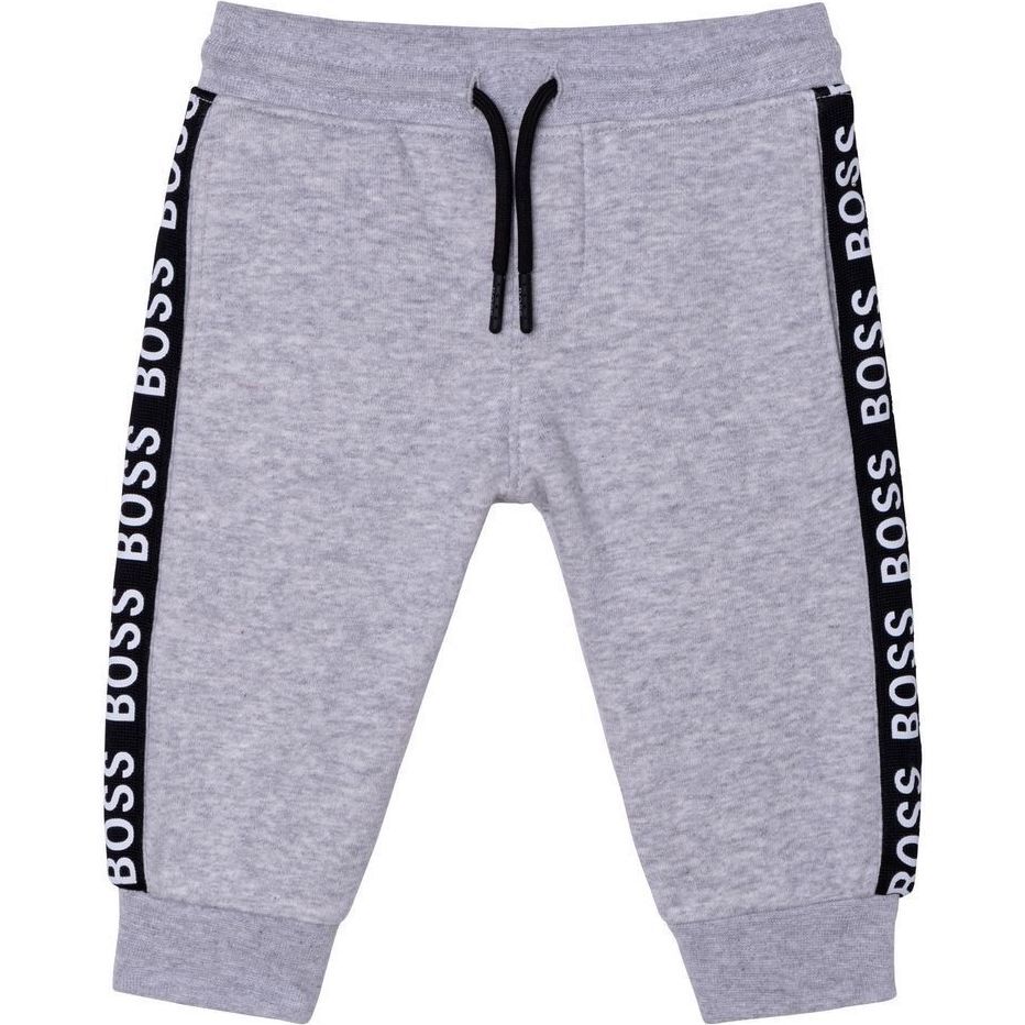 Logo Tape Sweatpants, Gray - Sweatpants - 1