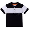 Colorblock Logo Polo, Black - Polo Shirts - 1 - thumbnail