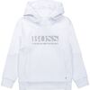 Box Logo Hoodie, White - Sweatshirts - 1 - thumbnail