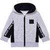 Block Logo Hoodie, Gray - Sweatshirts - 1 - thumbnail