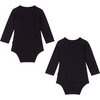 2pc Logo Bodysuit Set, Navy - Mixed Apparel Set - 2