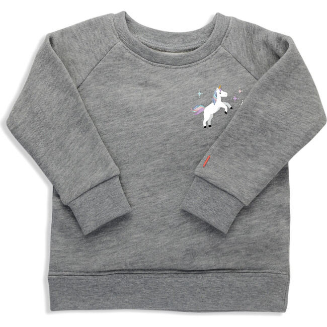 The Daily Pullover, Heather Grey Unicorn