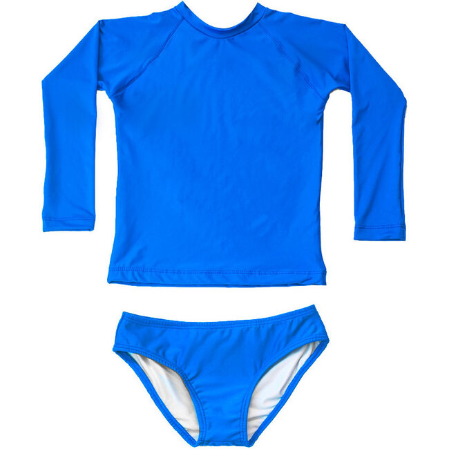 Charlie Rashguard Swim Set, Blue