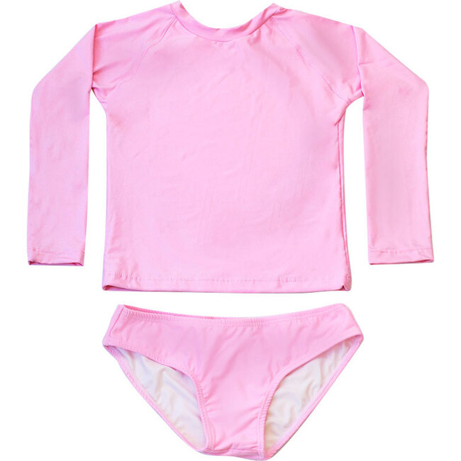 Charlie Rashguard Swim Set, Pink