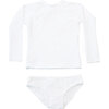 Charlie Rashguard Swim Set, White - Rash Guards - 1 - thumbnail