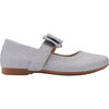 Sparkly Bow Flats, Silver - Flats - 2
