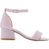 Bubblegum Glitter Heels, Pink - Flats - 2 - thumbnail