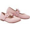 Flower Strap Flats, Pink - Flats - 1 - thumbnail