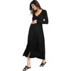 The Women's Softest Rib Nursing Dress, Black - Dresses - 1 - thumbnail