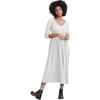 The Women's Softest Rib Nursing Dress, Heather Grey - Dresses - 1 - thumbnail