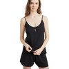 The Women's Organic Pointelle Set, Black - Pajamas - 1 - thumbnail