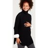 The Women's Waffle Turtleneck, Black - Sweaters - 2