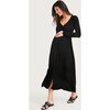 The Women's Softest Rib Nursing Dress, Black - Dresses - 2 - thumbnail