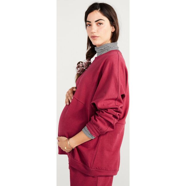 The Women's Out-the-Door Sweatshirt, Raspberry - Sweaters - 3
