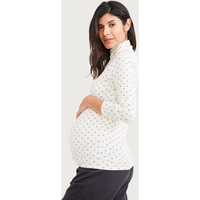 The Women's Jersey Turtleneck, Ivory - Sweaters - 3