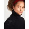 The Women's Waffle Turtleneck, Black - Sweaters - 3