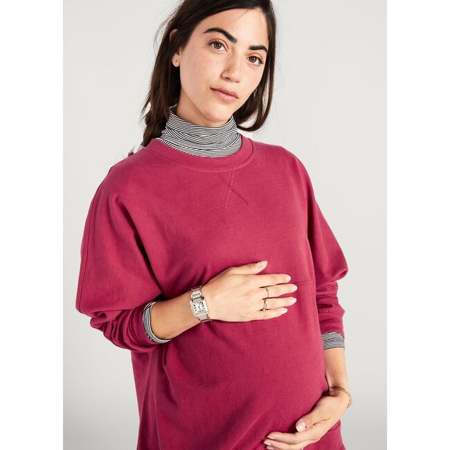 The Women's Out-the-Door Sweatshirt, Raspberry - Sweaters - 4