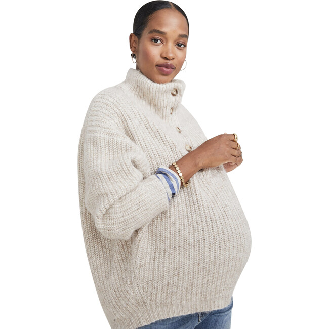 The Women's Jo Sweater, Oatmeal - Sweaters - 1