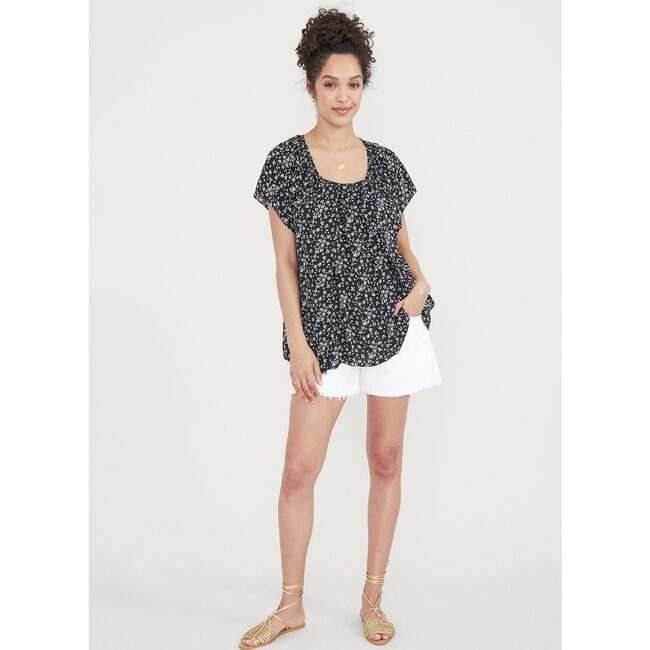 The Women's Secret Nursing Top, Black Ditsy - Blouses - 3