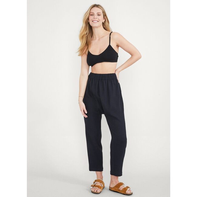 The Women's Softest Gauze Nesting Pant, Black - Loungewear - 3
