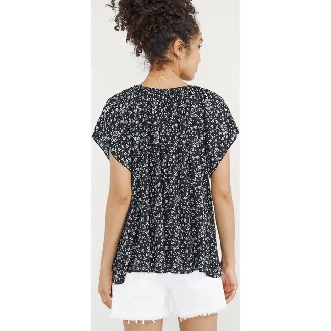The Women's Secret Nursing Top, Black Ditsy - Blouses - 4