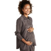 The Women's Clara Shirt, Warm Grey - Blouses - 1 - thumbnail