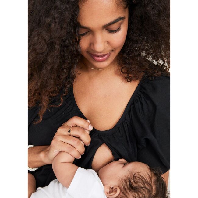 The Women's Secret Nursing Top, Black - Blouses - 5