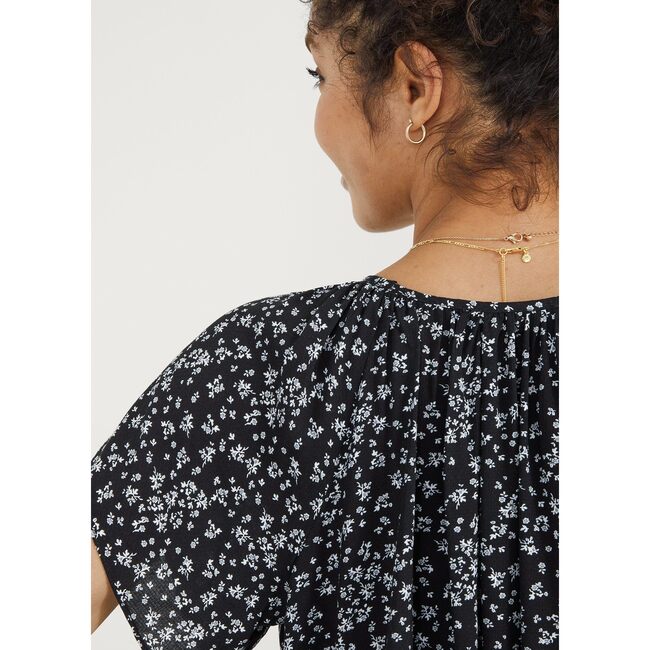 The Women's Secret Nursing Top, Black Ditsy - Blouses - 5
