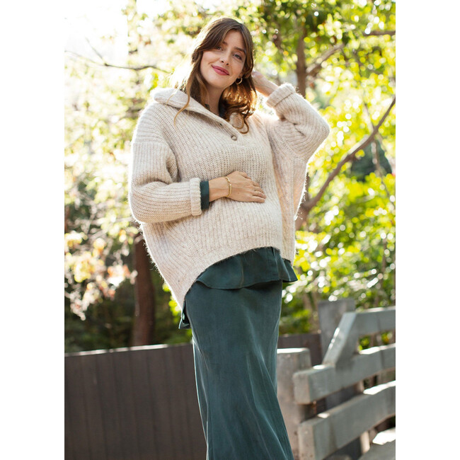 The Women's Jo Sweater, Oatmeal - Sweaters - 3