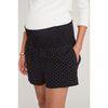 The Women's Easy Smocked Short, Black Deco - Shorts - 2