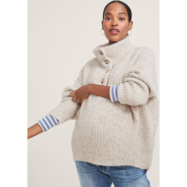 The Women's Jo Sweater, Oatmeal - Sweaters - 5