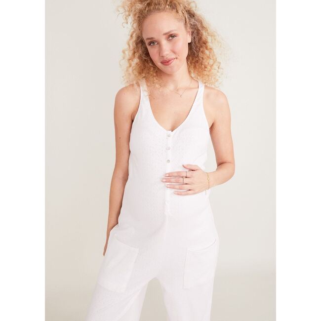 The Women's 24/7 Feeding Jumpsuit, White - Rompers - 5