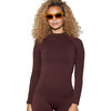 Women's Johnson Top, Espresso - Tees - 1 - thumbnail