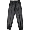 Vegan Leather Jogger, Black - Pants - 1 - thumbnail