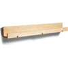 Wall Shelf, Natural - Wall Hooks - 5