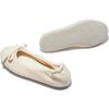 Women's Ballet Slipper, Ivory - Slippers - 3