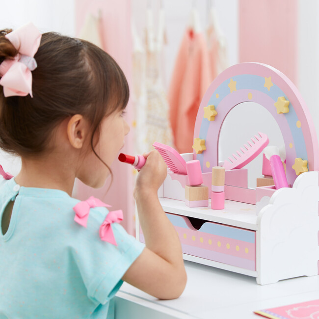 Little Dreamer Rainbow Tabletop Vanity Toys, Pink