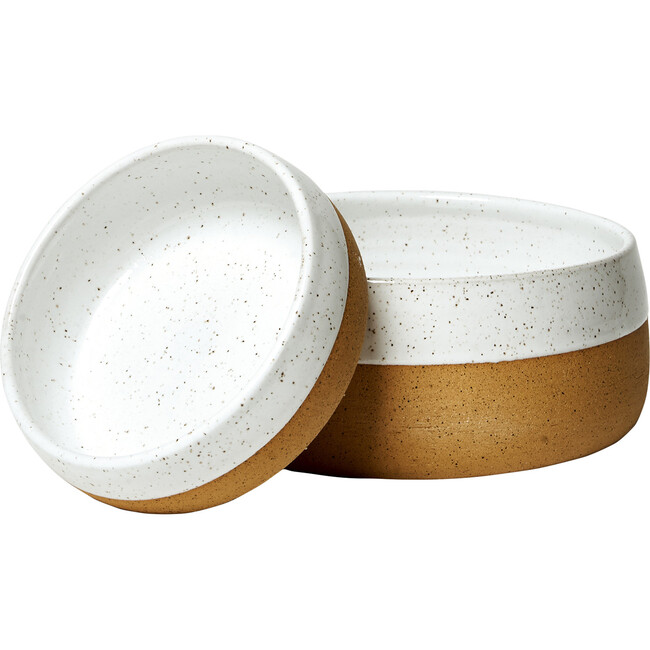 The Classic Bowl, White - Pet Bowls & Feeders - 4