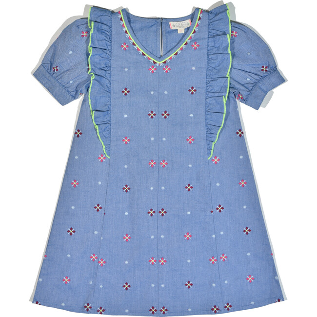Maribel Dress, Blue - Dresses - 1