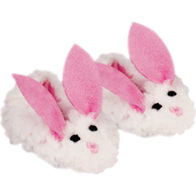 18" Doll, Bunny Slippers, White
