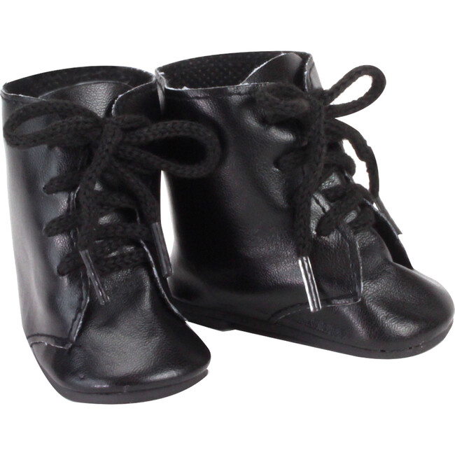 18" Doll, Lace Up Boot, Black