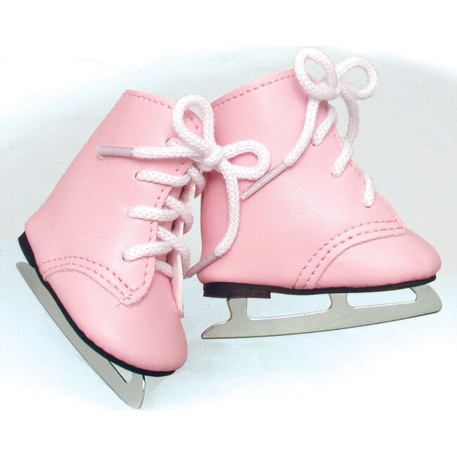 18" Doll, Ice Skates, Pink