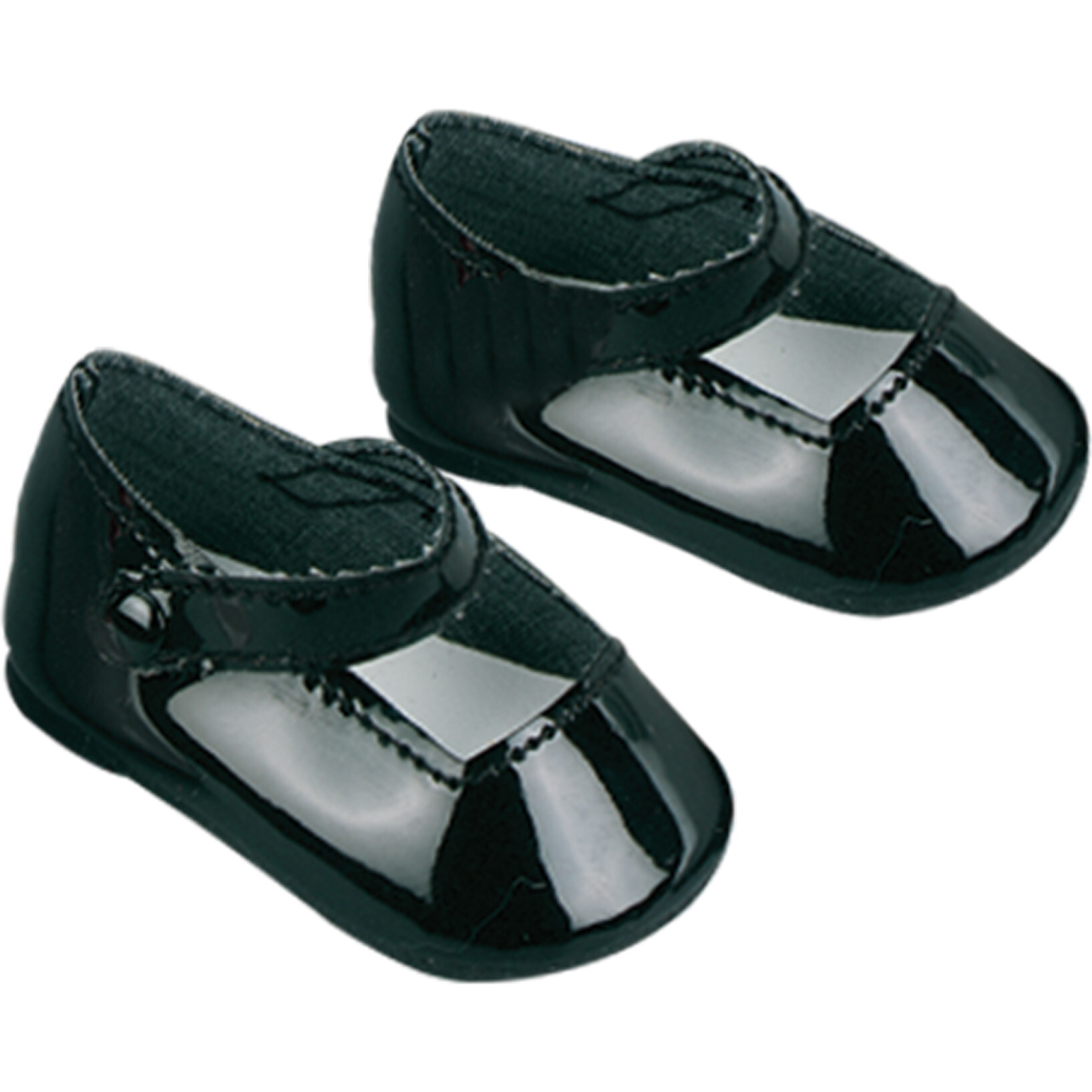 18" Doll, Mary Janes, Black - Doll Accessories - 1