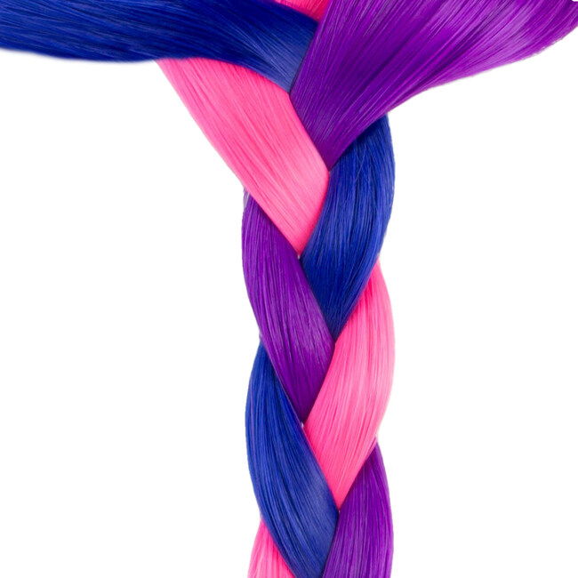 18" Doll, Set of 3 Clip in Hair Pieces, Hot Pink