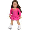 18" Doll, Ice Skates, White - Doll Accessories - 3