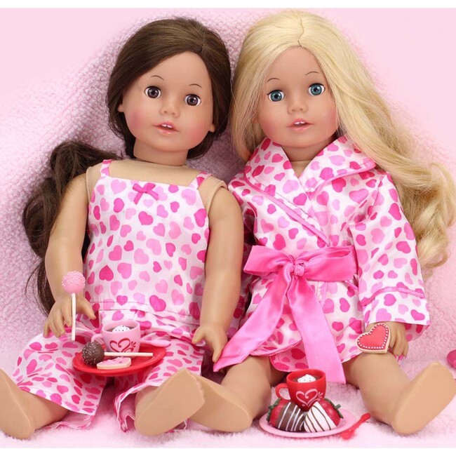 18" Doll, Warm Your Heart Hot Cocoa & Sweets Set, Light Pink