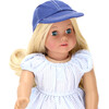 18" Doll, Canvas Baseball Cap, Navy - Doll Accessories - 2