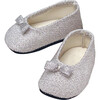 18" Doll, Glitter Shoes, Silver - Doll Accessories - 3 - thumbnail