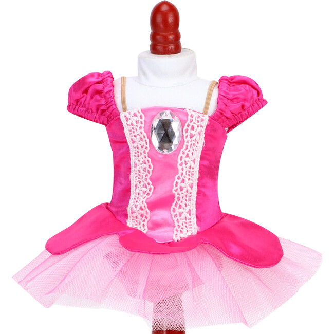 14.5" Doll, Girl Fuchsia Classic Ballet Gown Set - Doll Accessories - 3