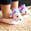 18" Doll, Unicorn Slippers, White - Doll Accessories - 3